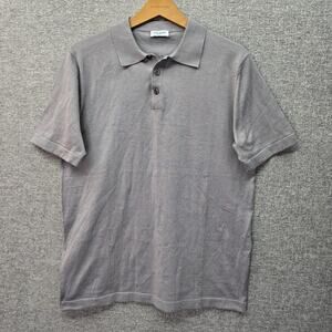 TOM JAMES KNIT SHORT SLEEVE POLO SHIRT, SIZE